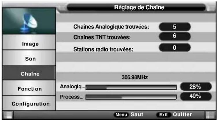 SCHNEIDER LED32SCPX200H - Recherche automatique des chaînes - 2