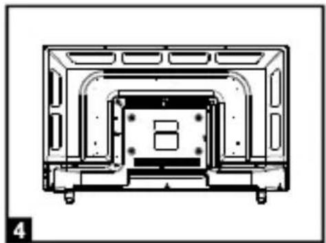 SCHNEIDER LED32SCPX200H - - Mounting of the stand - 4