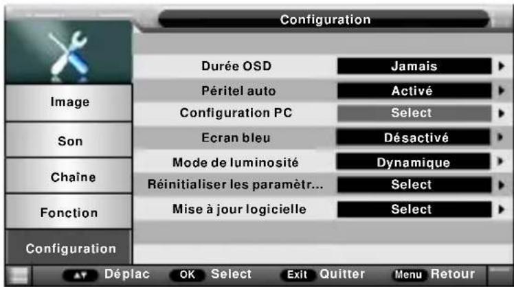 SCHNEIDER LED32SCPX200H - Menu Configuration - 1