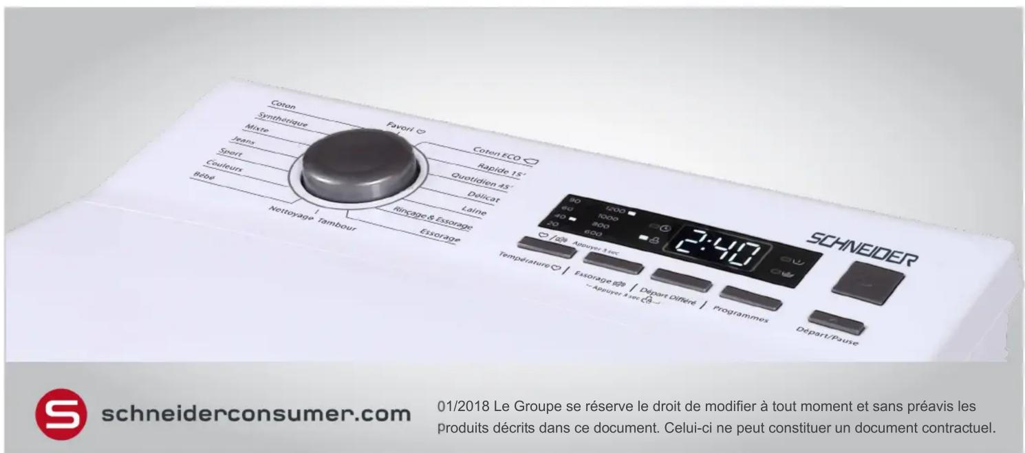 SCHNEIDER SCLLT712D3 - Grande capacité 7kg - 1