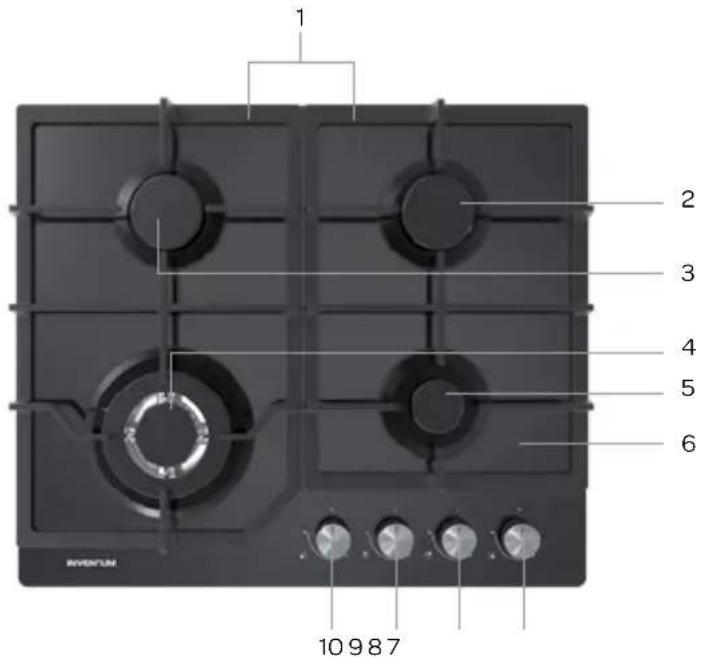 INVENTUM IKG6024WGGL - appliance description - 1