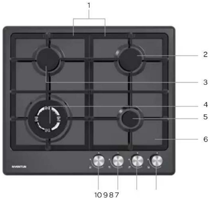 INVENTUM IKG6024WGZWA - appliance description - 1