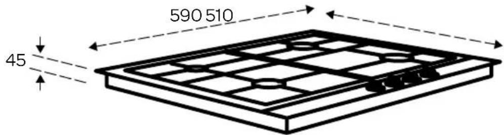 INVENTUM IKG6024WGZWA - FREIER RAUM RUNDUM DAS KOCHFELD - 2