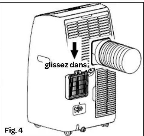 INVENTUM AC907W - INSTALLATION DU TUYAU D'ÉVACUATION D'AIR - 2