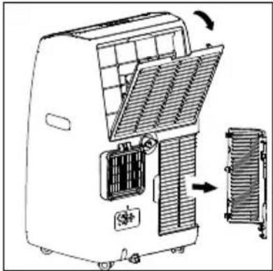 INVENTUM AC907W - Het reinigen van het luchtfilter - 1