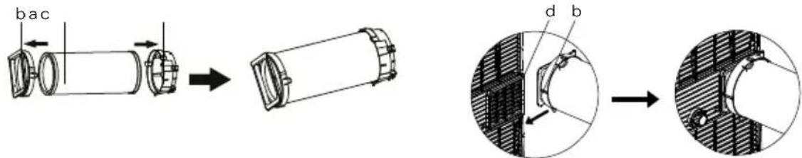 INVENTUM DRS9000AC - INSTALLING THE AIR DISCHARGE HOSE - 1