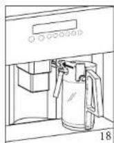 Atag CM4111ACUU - Making cappuccino or hot milk (coff ee and milk froth) - 3