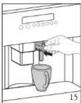 Atag CM4111ACUU - Warning! Risk of scalding when the hot water nozzle is activated! Escaping hot water can lead to scalds. Only activate the hot water nozzle when there is a receptacle under the hot water nozzle. - 2