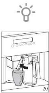 Atag CM4111ACUU - Making cappuccino or hot milk (coff ee and milk froth) - 5