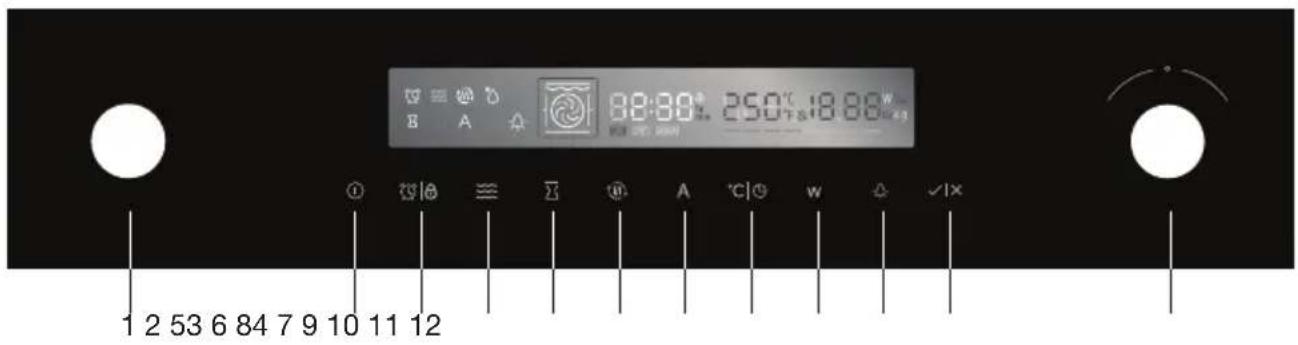 Atag CX16611B - Bedieningspaneel - 1