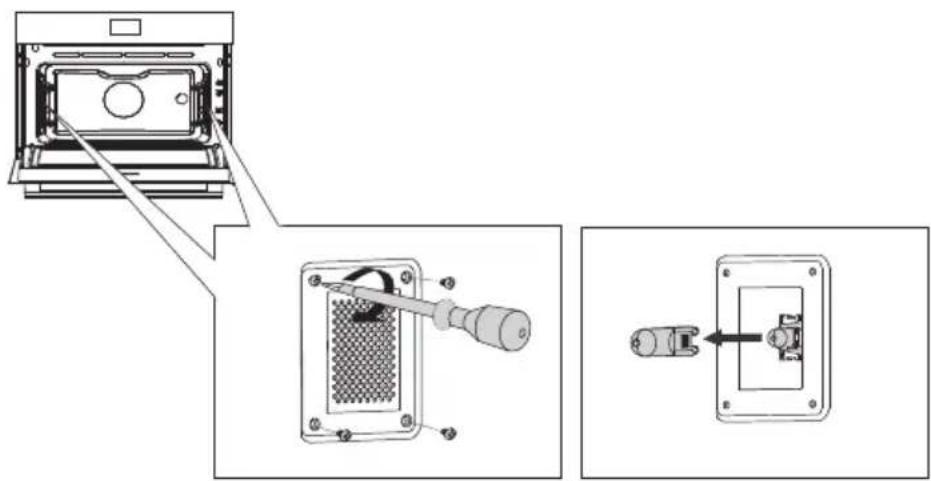 Atag CX4592DN - Remplacement de la lampe du four - 4