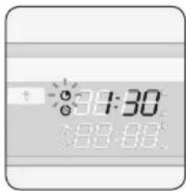 Atag DX6292LUU - Appuyez sur le bouton du temps de cuisson. - 2