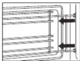 Atag CX4574MN - Retrait et nettoyage des gradins en fil d'inox. - 2