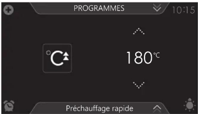 Atag CX4574MN - Utilisation du préchauffage rapide - 2