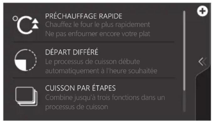 Atag CX4574MN - Utilisation du menu « Plus » - 3