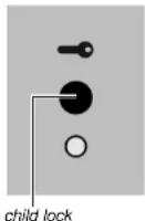 Atag HG4011PA25NL - child lock HG60..Q - 1