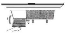 Atag ES1211ZAMUU - Reinstalling filter cassette - 1