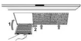 Atag ES1211ZAMUU - Filtercassette terugplaatsen - 1