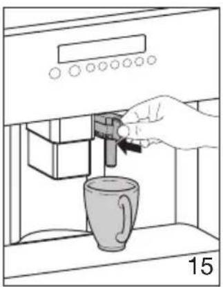 Atag CM4492ACUU - Warning! Escaping hot water can lead to scalds! Only activate the hot water nozzle when there is a receptacle underneath it. - 1
