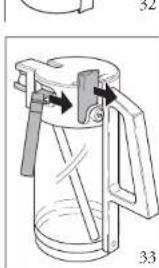 Atag CM4192ACUU - Cleaning the nozzles and the milk container - 1