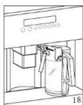 Atag CM4192ACUU - Making cappuccino or hot milk (coff ee and milk froth) - 3
