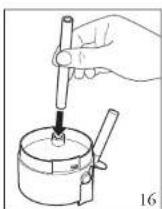 Atag CM4192ACUU - Let op! Gebruik de waterspuit alleen als er een kop of beker onder de spuit staat. U kunt zich aan het hete water branden! - 1
