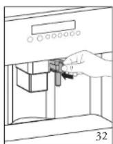 Atag CM4192ACUU - Setting the coff ee temperature - 1