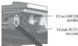 1/2 inch ISO 228 (gerade) 1/2 inch ISO 7/1 (nonsech)