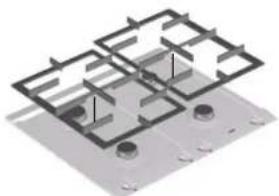 Atag HG4111JA1B - Benutzung des Wok-Zusatzrostes (HG76 und HG96) - 5