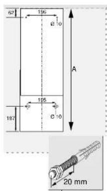 Atag EG411LUU - installation wall hood - 1