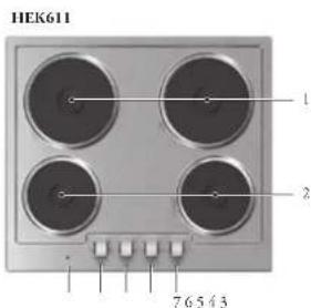 Atag HEK6115U - Die Elektrokochplatte - 1