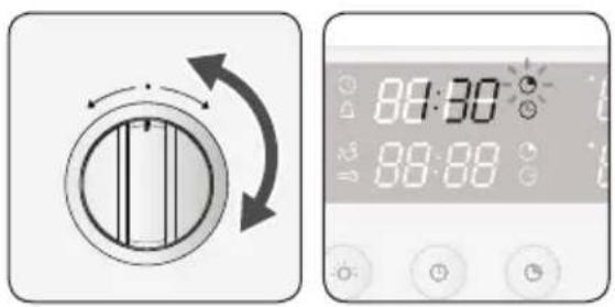 Atag DX6292FUU - Appuyez sur le bouton du temps de cuisson. - 1