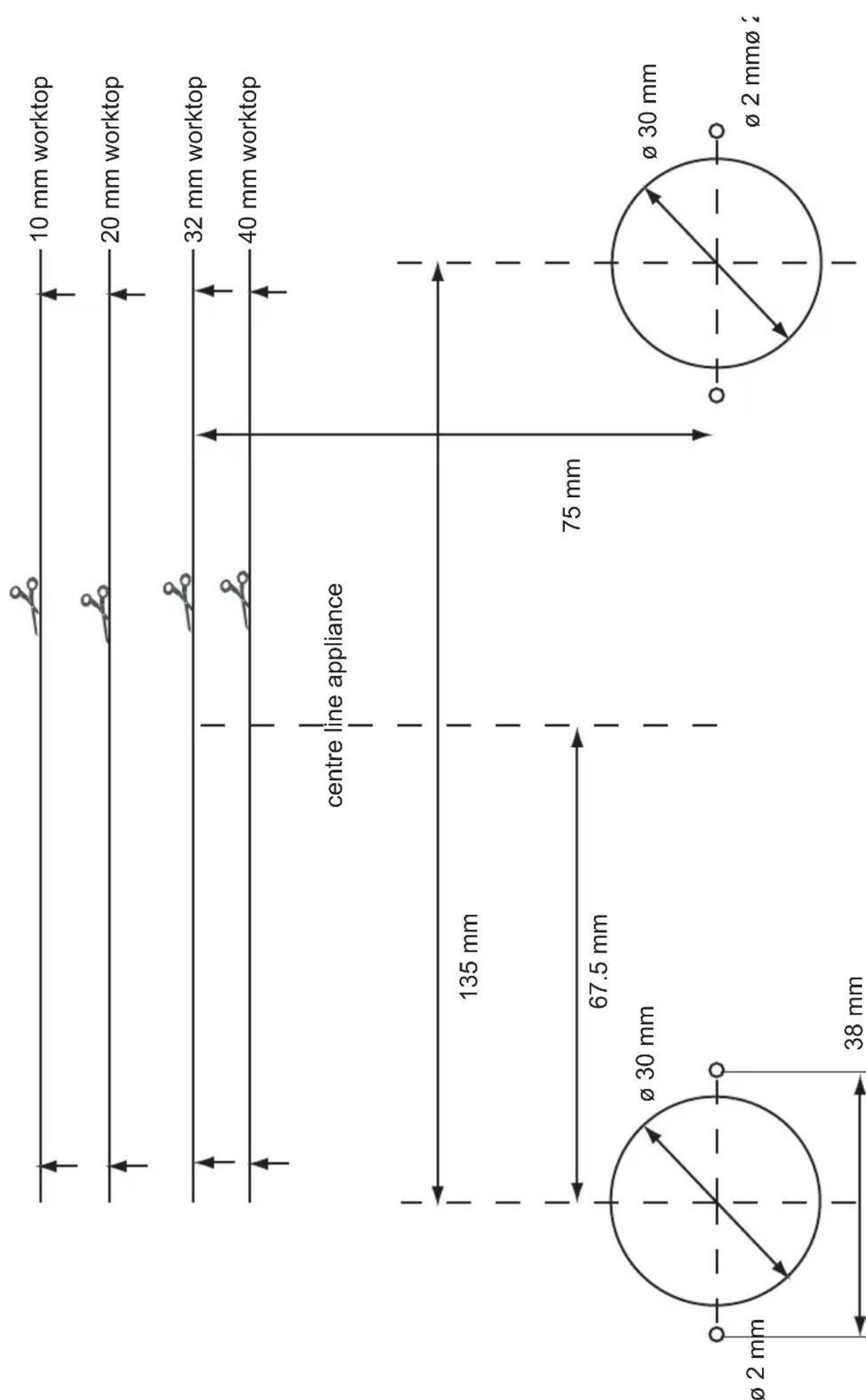Atag TY6011MUU - Free space required around the appliance - 2