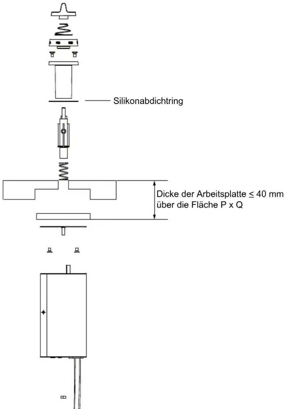Atag TY6011MUU - Einbaumafe - 2