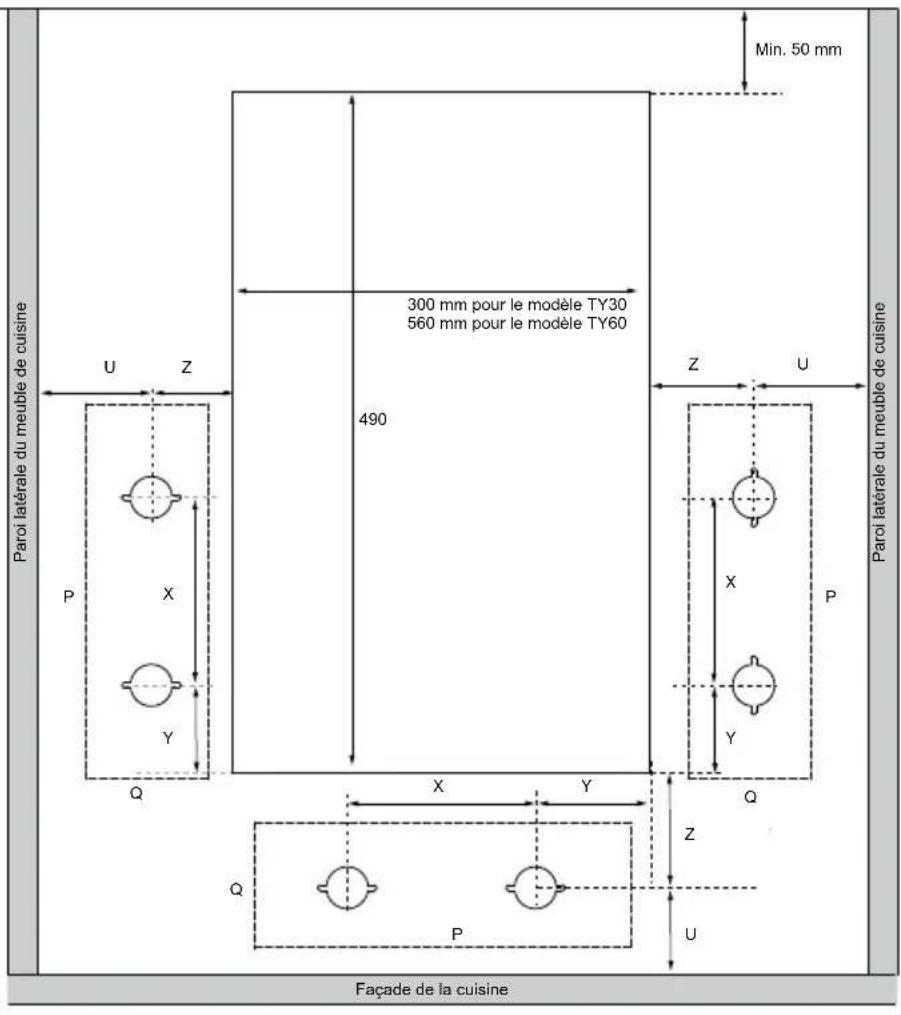 Atag TY6011MUU - Dimensions d'encastrement - 3