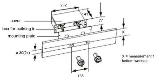 Atag TY6011MUU - Built-in dimensions - 3