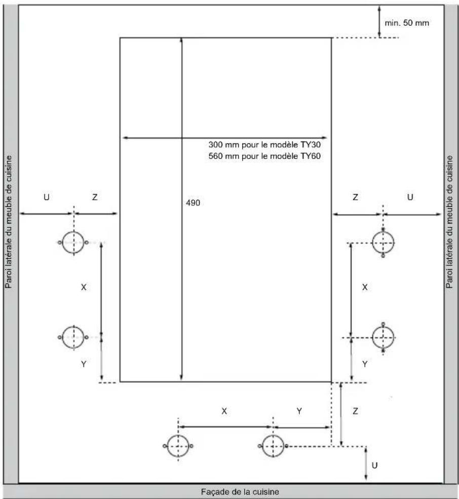 Atag TY6011MUU - Dimensions d'encastrement - 3
