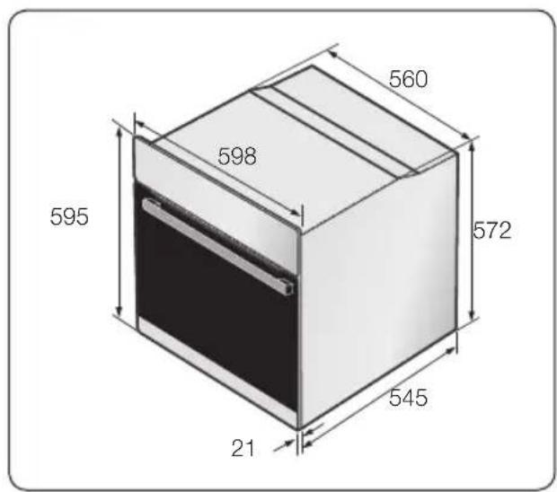 Atag DX6211FUU - Vous pouvez encastrer ce four sous le plan de travail ou dans un placard haut.. - 1