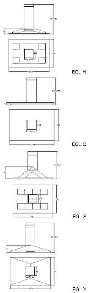 Atag WG811Y5U - building-in dimensions - 2