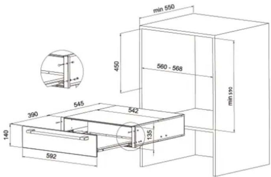 Atag BD1592B - Encastrement - 1