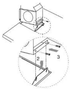 Atag EG411VTUU - accrochage de la hotte - 1