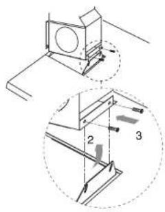 Atag EG311V5U - accrochage de la hotte - 1