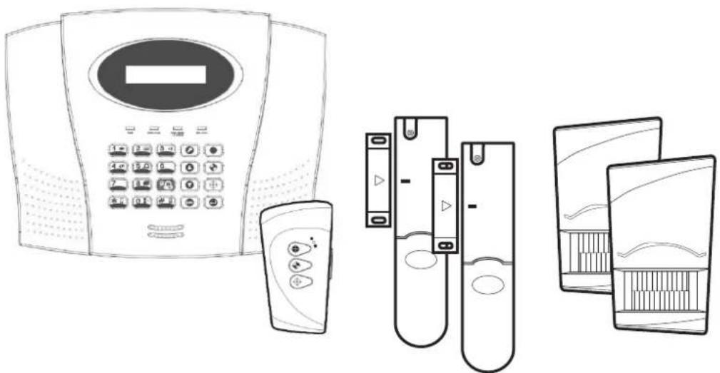 ELRO AP550011 - Système d'alarme 10 zones ELRO Pro avec composeur vocal et numérique AP5500 - 1