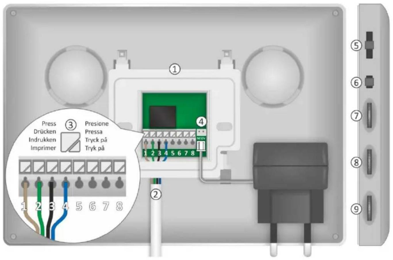 ELRO DV477IP2 - Montage du moniteur - 1
