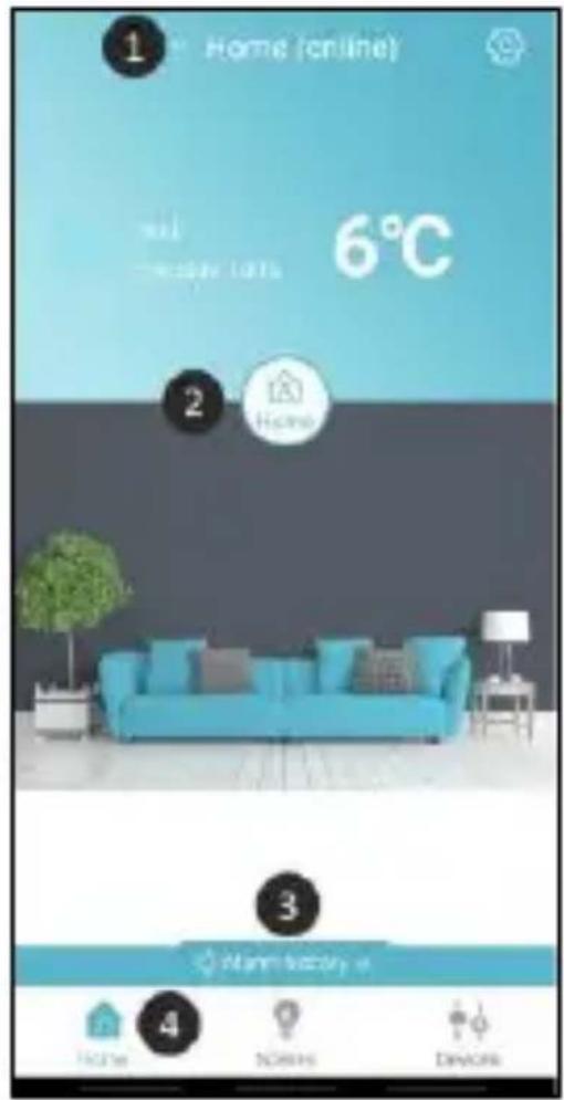 ELRO SF40GA11 - Explanation of the app - 1