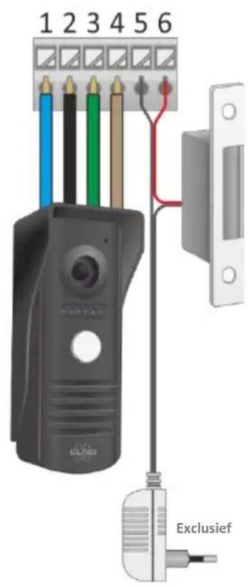 ELRO DV50P1M2 - Connexion de l'ouvre-porte et de l'ouvre-barrière électriques - 2
