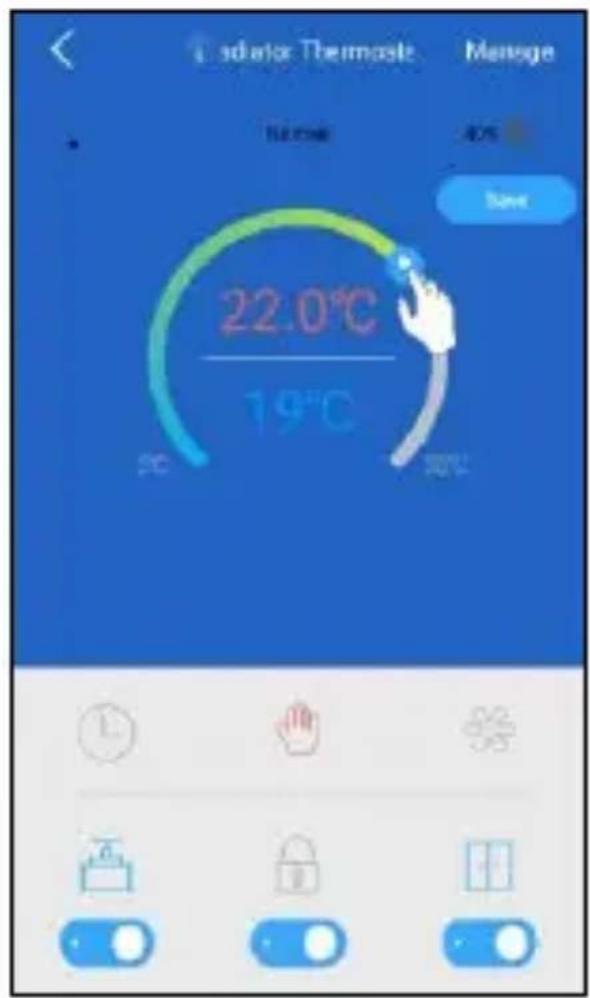ELRO SF40RV11 - Einstellen der Temperatur in der App - 2