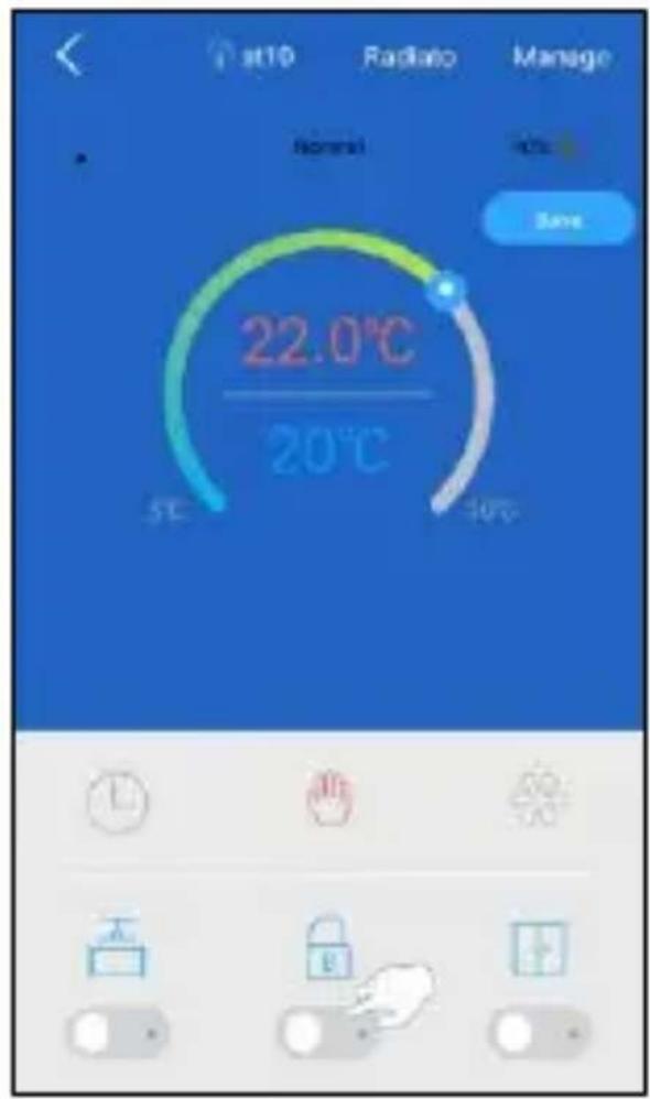 ELRO SF40RV11 - Enable child lock via the app - 2