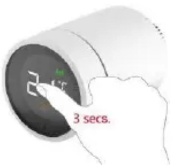 ELRO SF40RV11 - Enabling child lock via the radiator valve - 1