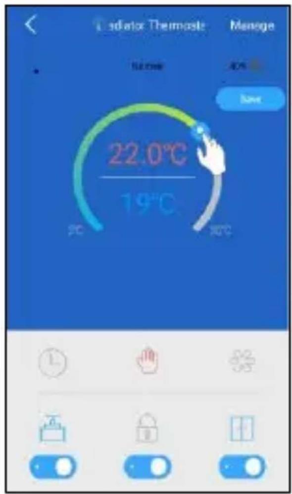 ELRO SF40RV11 - Réglage de la température dans l'application - 2
